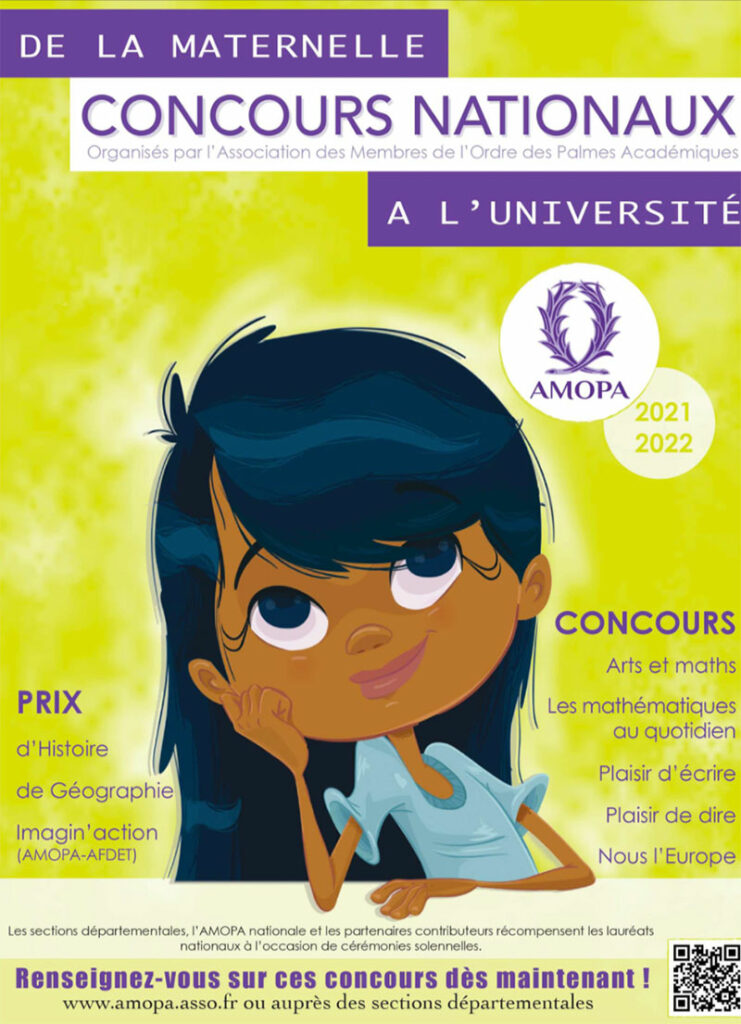 Concours nationaux de l'AMOPA. De la maternelle à l'université.